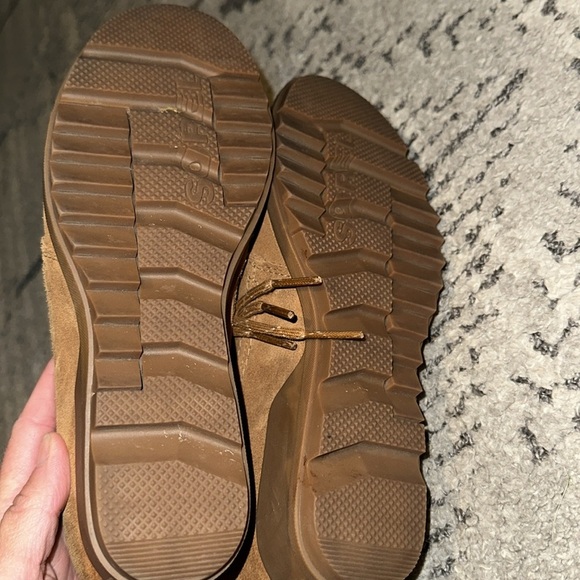 Sorel Wedge Evie lace up bootie tan sz 8 - Picture 4 of 6